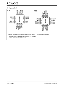 浏览型号PIC17CR43T-25I/PQ的Datasheet PDF文件第2页