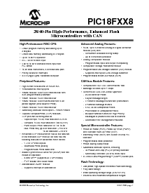 浏览型号PIC18LF258T的Datasheet PDF文件第3页