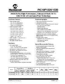 浏览型号PIC18F1220的Datasheet PDF文件第3页