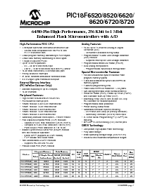 浏览型号PIC18F8520的Datasheet PDF文件第3页