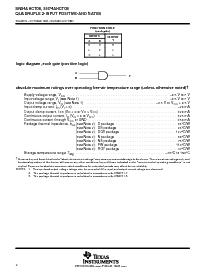 浏览型号SN74AHCT08NSR的Datasheet PDF文件第2页
