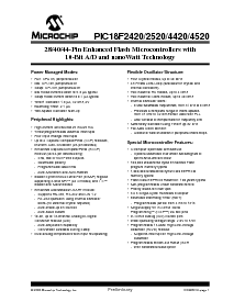 浏览型号PIC18LF2420TI/ML的Datasheet PDF文件第3页