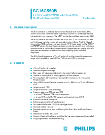 浏览型号SC16C550B的Datasheet PDF文件第1页