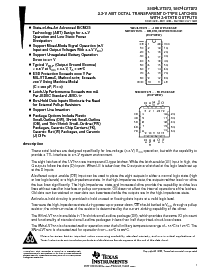 浏览型号SN74LVT573DWR的Datasheet PDF文件第1页