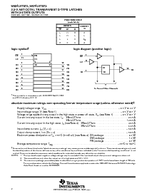 浏览型号SN74LVT573DWR的Datasheet PDF文件第2页