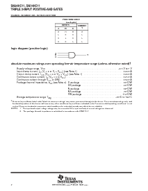 浏览型号SNJ54HC11FK的Datasheet PDF文件第2页