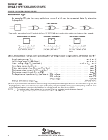 浏览型号SN74AHC1G86DBVR的Datasheet PDF文件第2页