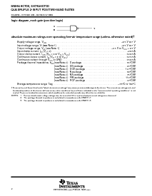 浏览型号SN74AHCT00PWR的Datasheet PDF文件第2页