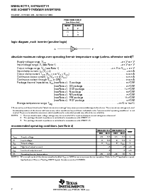浏览型号SN74AHCT14DB的Datasheet PDF文件第2页
