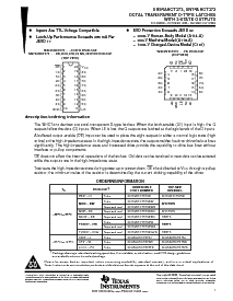 浏览型号SN74AHCT373DWR的Datasheet PDF文件第1页