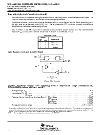 浏览型号SN74ALS245A-1NSR的Datasheet PDF文件第2页