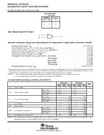 浏览型号SN74HC32PWR的Datasheet PDF文件第2页