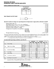 浏览型号SN74HC08NSR的Datasheet PDF文件第2页