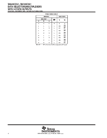 浏览型号SN74HC251NE4的Datasheet PDF文件第2页