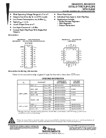 浏览型号SN74HC273DWR的Datasheet PDF文件第1页