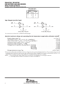 浏览型号SN74HC367NE4的Datasheet PDF文件第2页