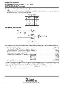 浏览型号SN74HC574PW的Datasheet PDF文件第2页