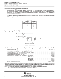 浏览型号SN74HCT373NSR的Datasheet PDF文件第2页