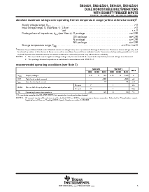 浏览型号SN74LS221NSR的Datasheet PDF文件第5页