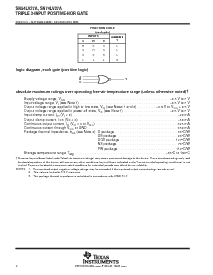 浏览型号SN74LV27ADGVR的Datasheet PDF文件第2页