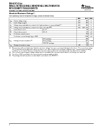 浏览型号SN74LVC1G123YEPR的Datasheet PDF文件第4页