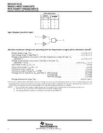 浏览型号SN74LVC1G132DCKR的Datasheet PDF文件第2页