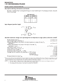 浏览型号SN74LVC1G19YEPR的Datasheet PDF文件第2页