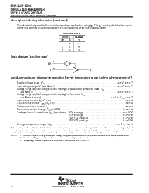 浏览型号SN74LVC1G240YEAR的Datasheet PDF文件第2页