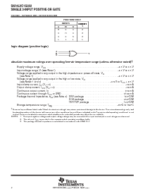 浏览型号SN74LVC1G332YEPR的Datasheet PDF文件第2页