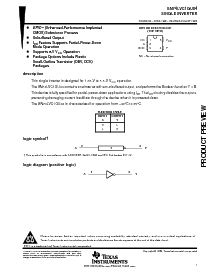 浏览型号SN74LVC1GU04DCK的Datasheet PDF文件第1页