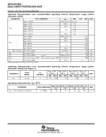 浏览型号SN74LVC2G02YEPR的Datasheet PDF文件第4页