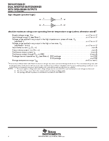 浏览型号SN74LVC2G06-Q1的Datasheet PDF文件第2页
