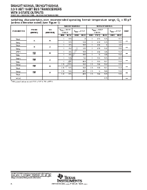 浏览型号SN74LVT162245AZQLR的Datasheet PDF文件第6页