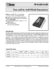 浏览型号SP3232BCA的Datasheet PDF文件第1页