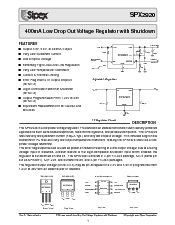 浏览型号SPX2920U-3.3的Datasheet PDF文件第1页