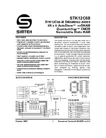 浏览型号STK12C68-W45的Datasheet PDF文件第1页