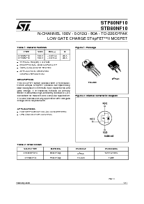 浏览型号STB80NF10T4的Datasheet PDF文件第1页