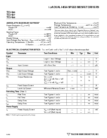 浏览型号TC1427CPA的Datasheet PDF文件第2页