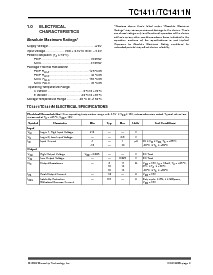 浏览型号TC1411COA的Datasheet PDF文件第3页