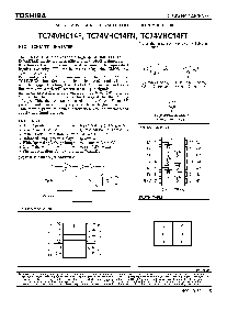 浏览型号TC74VHC14F的Datasheet PDF文件第1页