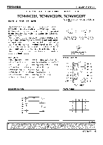 浏览型号TC74VHC32的Datasheet PDF文件第1页