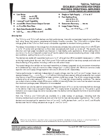 浏览型号TLE2142CPW的Datasheet PDF文件第1页