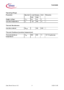 浏览型号TLE6250GV33的Datasheet PDF文件第9页