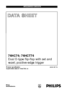 浏览型号74HC74D的Datasheet PDF文件第1页