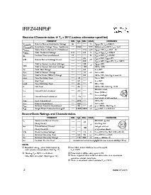 浏览型号IRFZ44NPBF的Datasheet PDF文件第2页