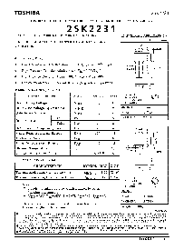 浏览型号2SK2231的Datasheet PDF文件第1页