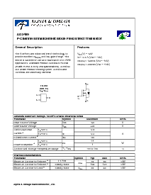 浏览型号AO3409的Datasheet PDF文件第1页