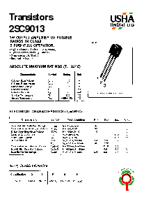 浏览型号2SC9013的Datasheet PDF文件第1页