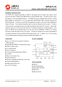 浏览型号SPCA711A的Datasheet PDF文件第1页