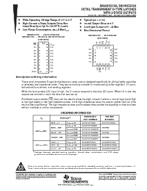 浏览型号SN74HC573N的Datasheet PDF文件第1页